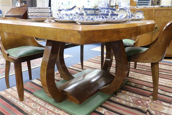 An Art Deco suite Sideboard W.180cm, Sideboard W.150cm